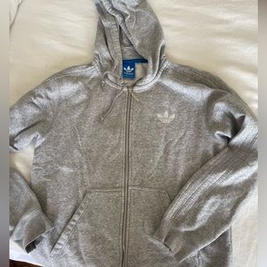 Adidas grey zip up sweater